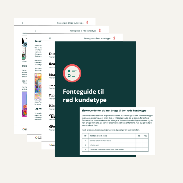 Fonteguide den røde kundetype
